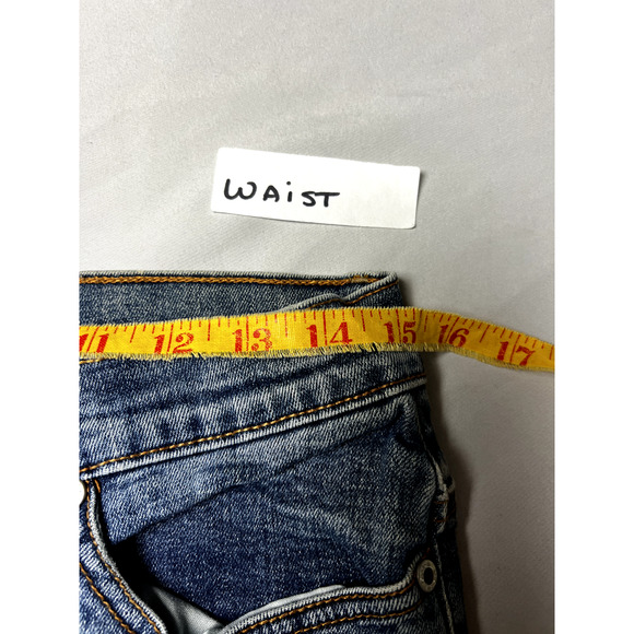 Vtg Bebe Jeans Womens Size 32 Mid Rise Flare Seamed Sandblast Wash Y2K USA Retro - Picture 6 of 10